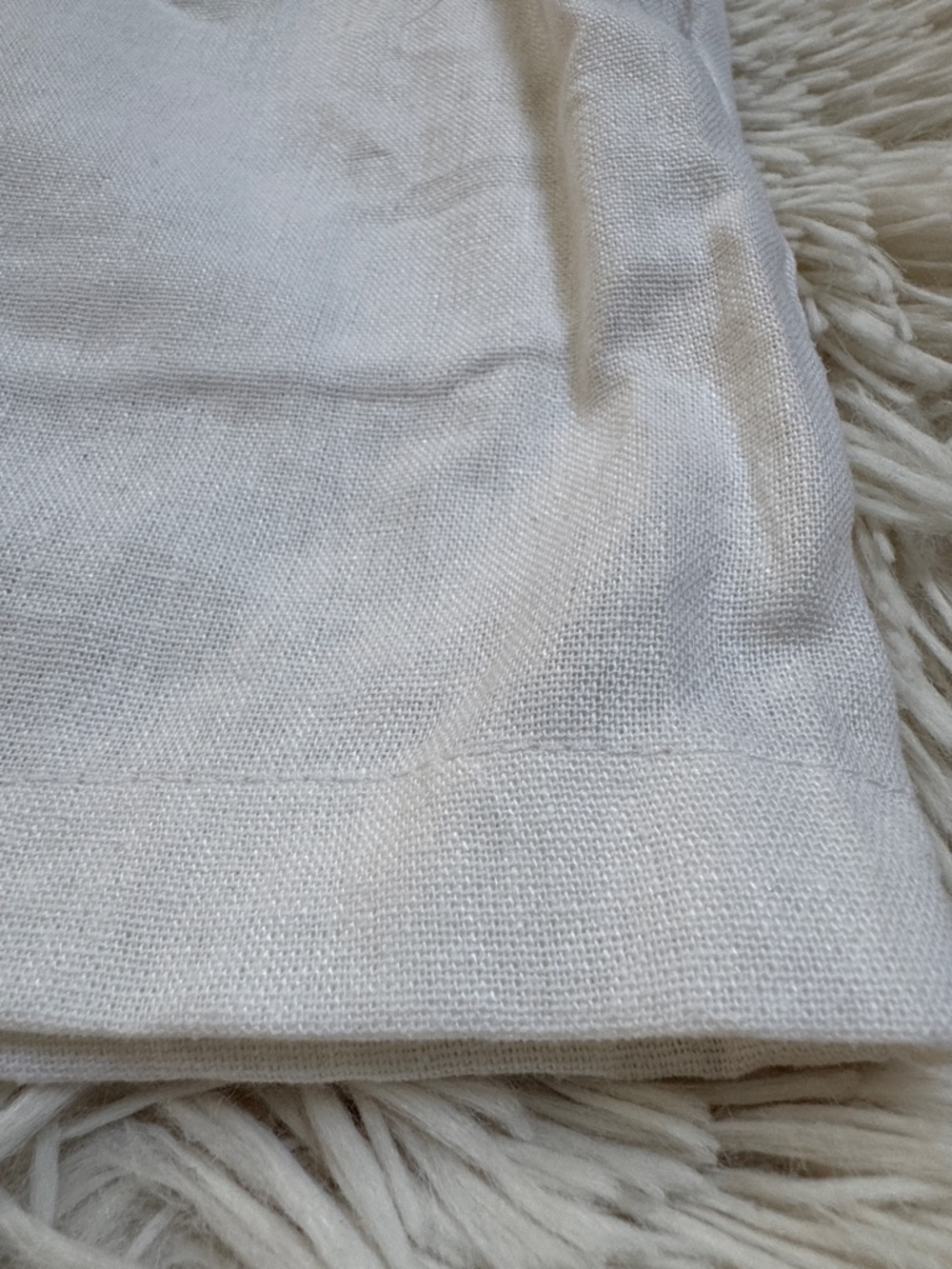 Love Tree Elastic-Waist Tie Front Shorts π Ivory - Picture 10 of 15
